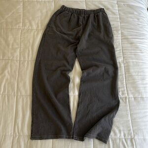 Brandy Melville Dark Grey Straight Leg Sweatpants